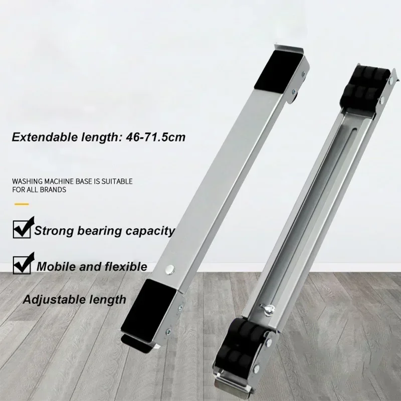 Adjustable Mobile Base Stand with Wheels for Appliances