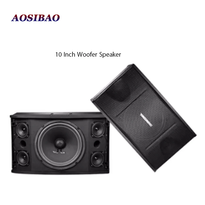 AOSIBAO 10 Inch Woofer Speaker 8Ohm Two Frequency Division Five Unit Speakers HIFI Home Theater Loudspeaker KTV Stage Sound Box