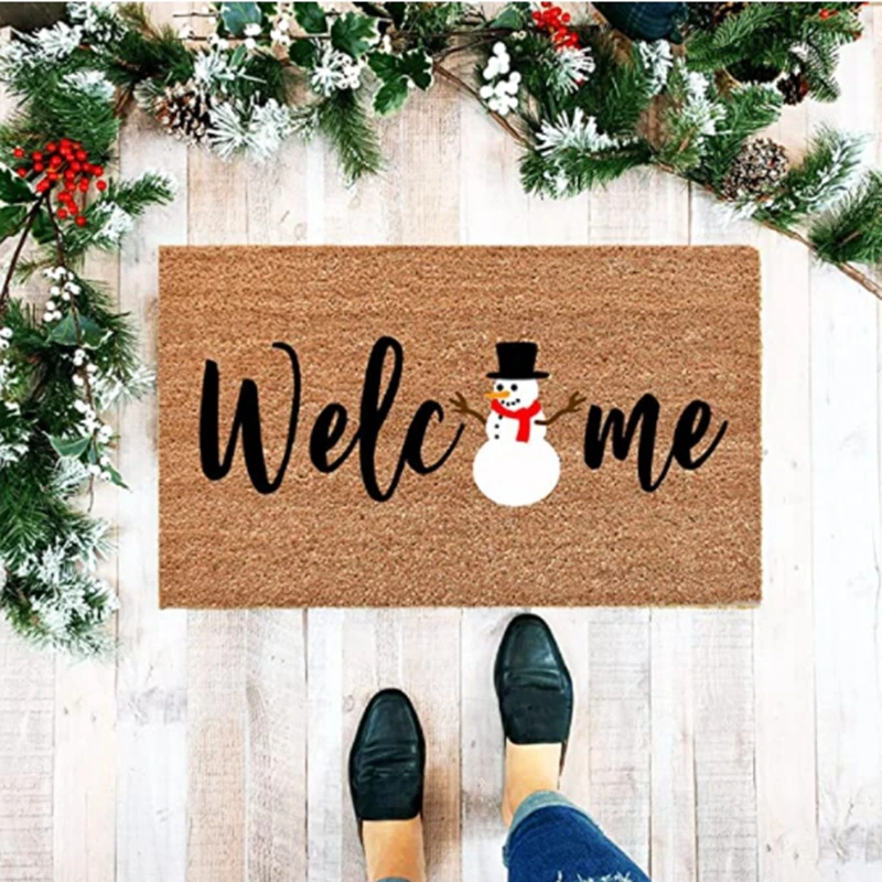 Hen Maar Omgekeerde Deurmat Indoor Entree Kerst Deurmat Sneeuwpop Welkom Thuis Tapijt Voordeur  Mat Decoraties Kerstman Xmas Badkamer Tapijt|Mat| - AliExpress