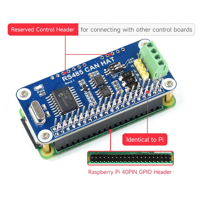 Interface Raspberry pi Rs485 Pode Chapéu 3.3v Interface Sp3485 Spi Permite Comunicação Estável de Longa Distância para pi 4b 3b Mais 3b Zero - Imagem 6