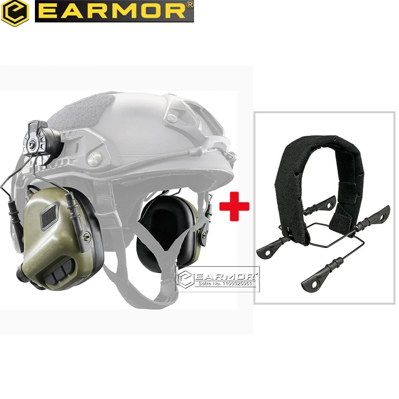 Earmor M31H MOD3 Shooting Earmuffs and M14 Tactical Headphone Headband
