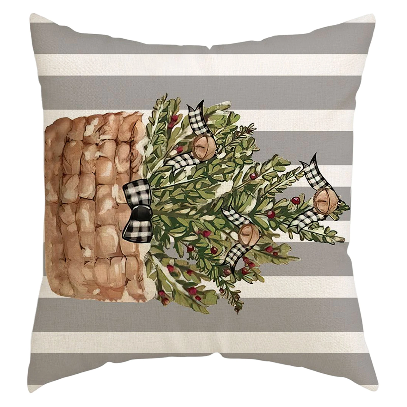 

Christmas Printed Pillow Covers with Smooth Surface Clear Printing for Couch Sofa Bedroom Office