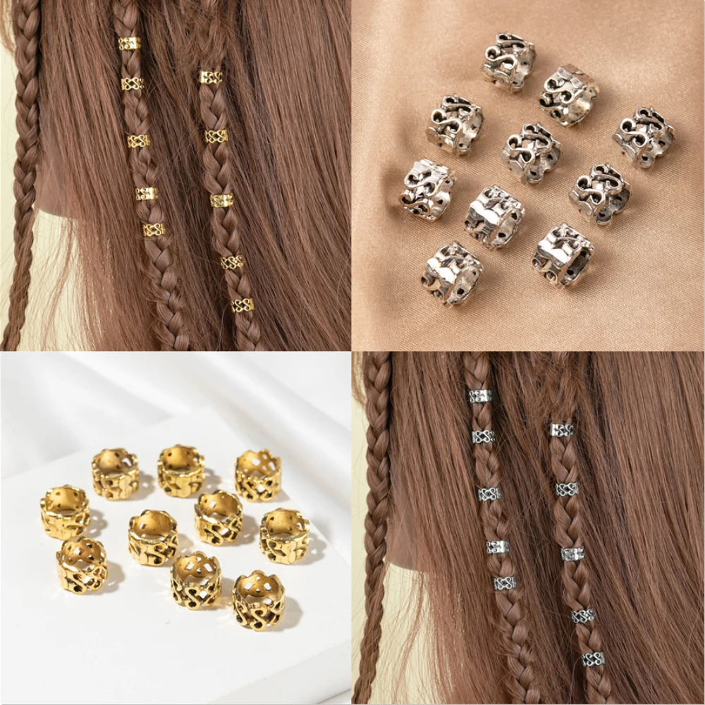 Cuentas-de-rastas-de-oro-Retro-Clips-de-rastas-para-el-cabello-trenzas ...