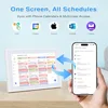10.1" Smart Calendar Display - Digital Family Wall Planner and Wi-Fi Chore Chart Syncs with Phones, Touch Screen Command Center