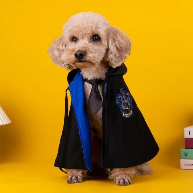 Halloween Dog Costume Magic Academy Cosplay Clothes Pet Cape Cat Decoration Halloween Cloak College Cloak Costume for pets 3