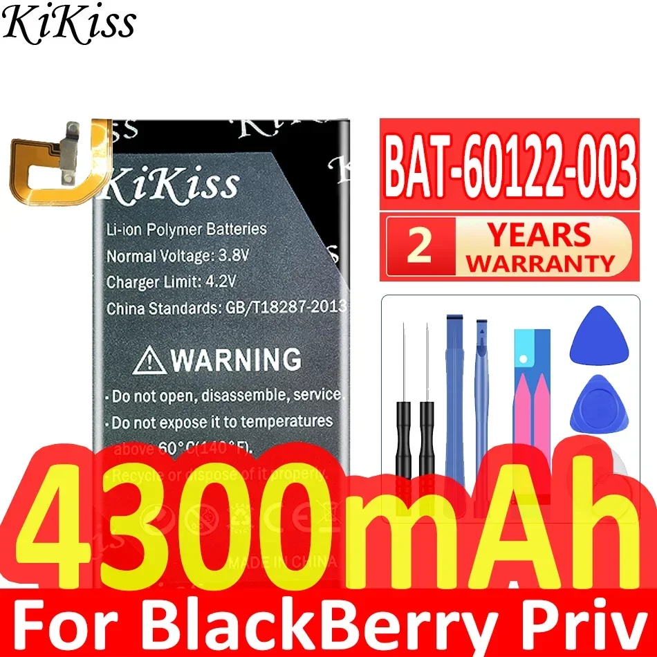 Batteria Kikiss 4300Mah Bat-60122-003 Per Batterie Per Telefoni Cellulari Blackberry Priv Di Buona Qualità