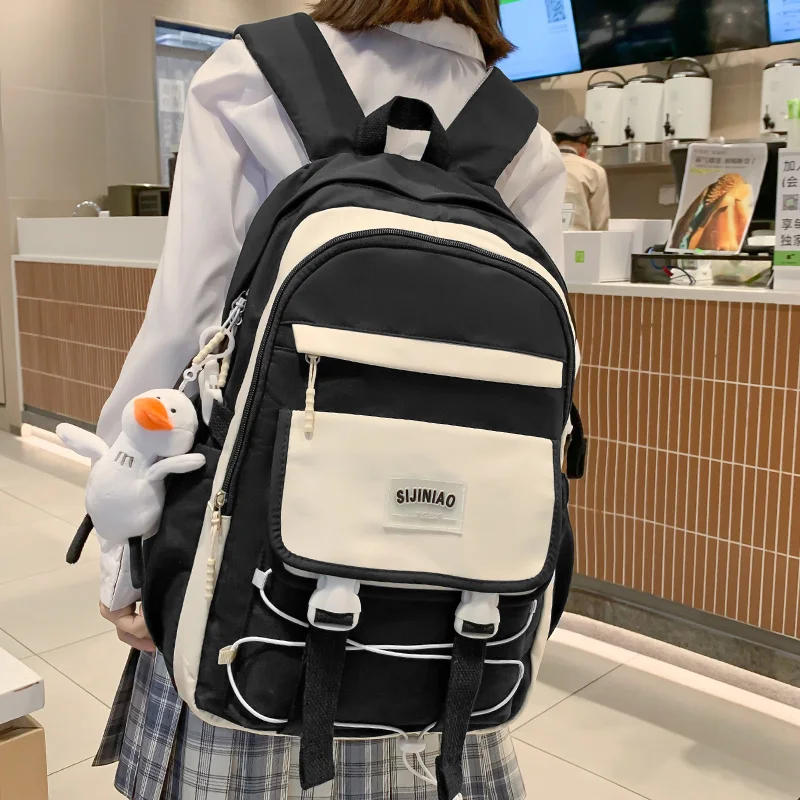 

Вместительная модная Женская водонепроницаемая сумка для ноутбука, школьный ранец для колледжа, милые дорожные сумки для книг для девушек