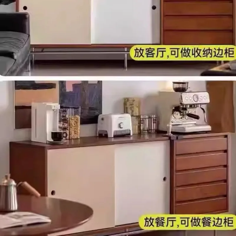 Modern Living Room Sideboards Simple Display Tea Water Storage Kitchen Cabinet et Drawers Dining Room Furniture Comedor FYSB