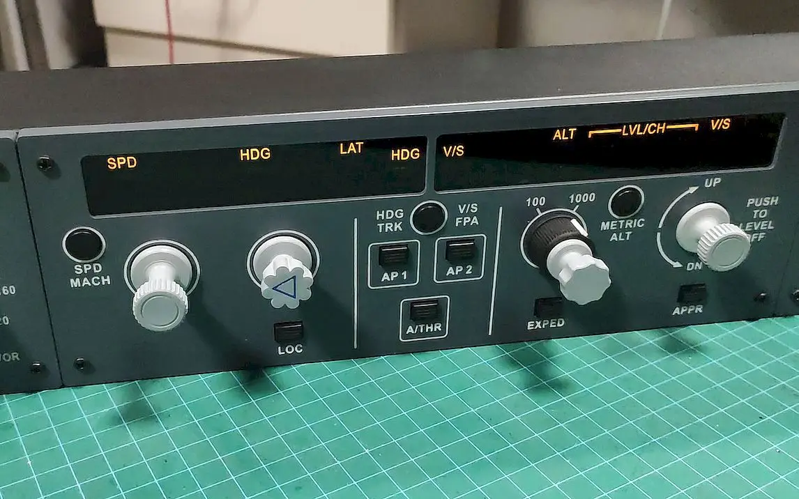 Qfcu Airbus A320 FCU EFIS autopilot, simulated flight, game peripherals