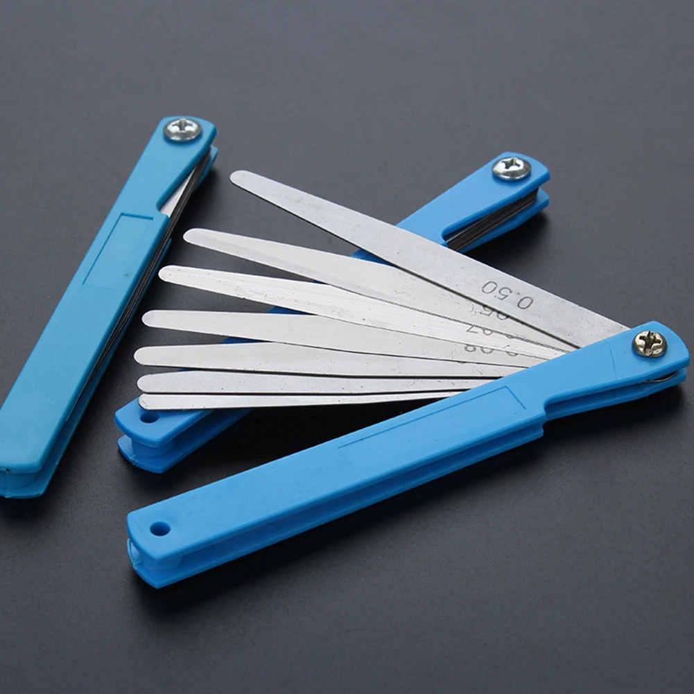 Measurement Height Limit Gauge Tools 17 Blade Thickness Tappet Valve Feeler Gauge Set Filler Measuring Ruler Tool
