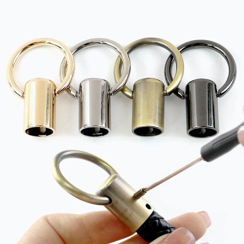 5/10Pcs 12mm Metal Bag Strap Buckles O Ring Tassel Cap Clip Cord Lock Stopper Handbag Chain Hanger Clamp Hook Accessories