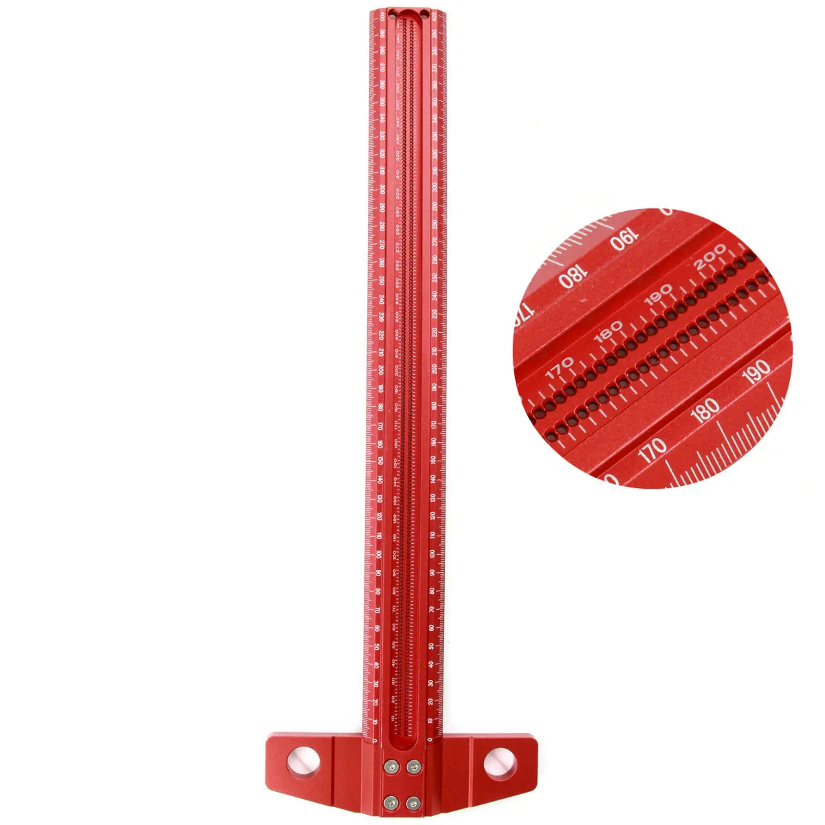 

Woodworking T-type Hole Scale Ruler Line Scriber Aluminum Alloy Marking Gauge Crossed Line Scriber Carpenter Measuring Tools