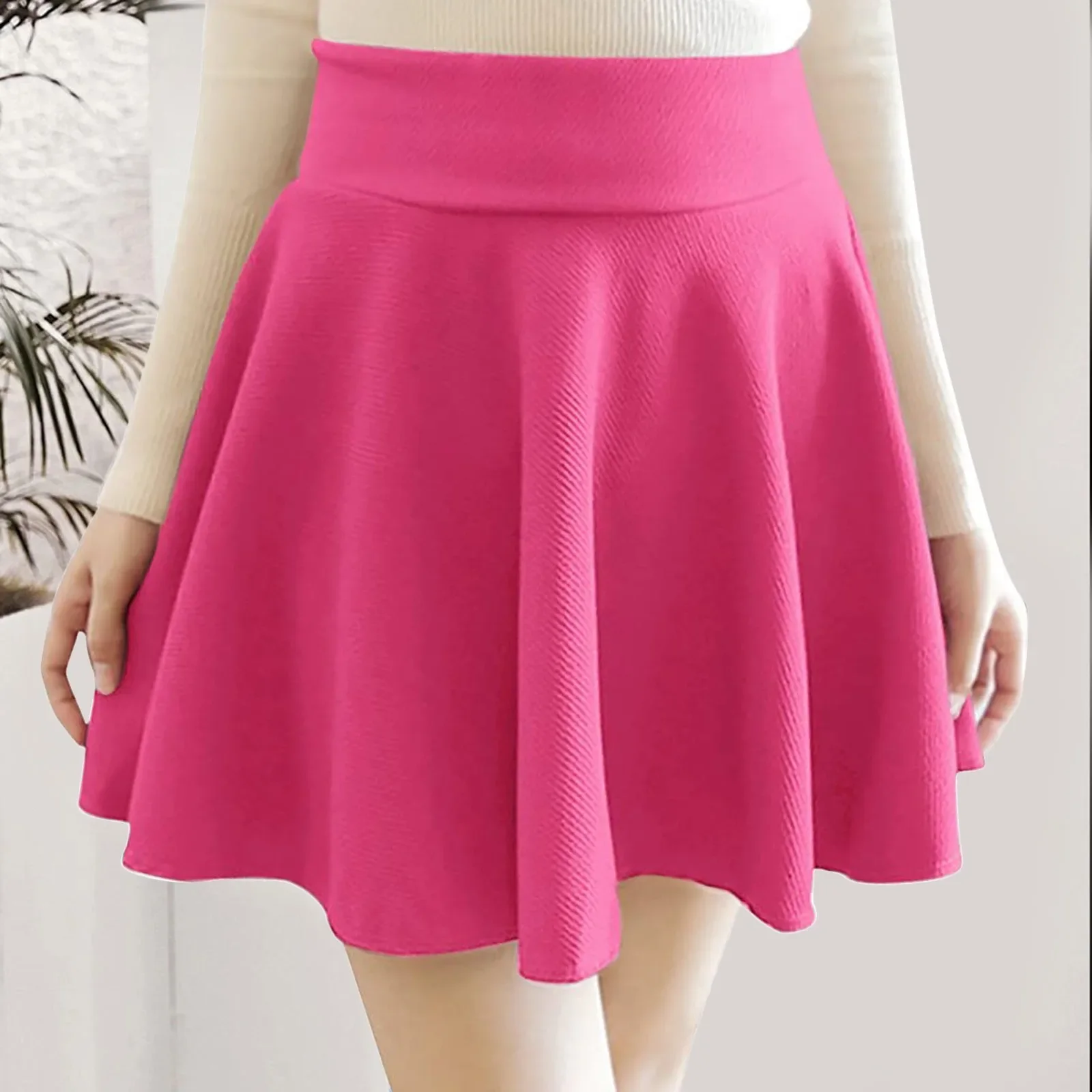 Women'S Flared A Line Mini Skirt High Waist Summer Women Korean Skirt Streetwear