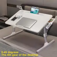 Laptop Bed Tray Table, Height Angle Adjustable Laptop Bed Stand, Portable Lap Desk with Foldable Legs, Foldable Lap Tablet Table 1