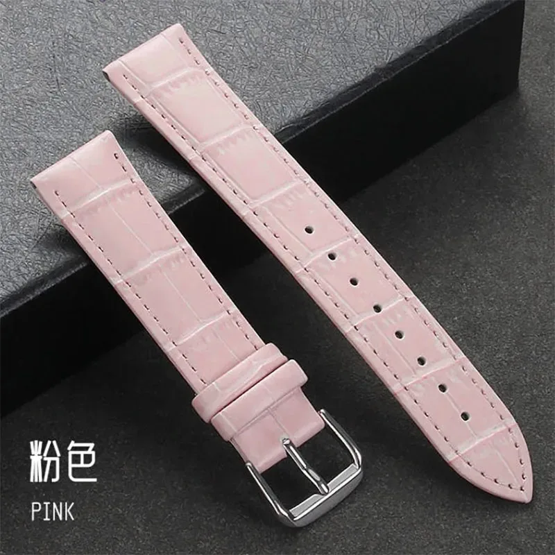 Universal Calfskin Leather Waterproof Sport Bracelet Watch Strap