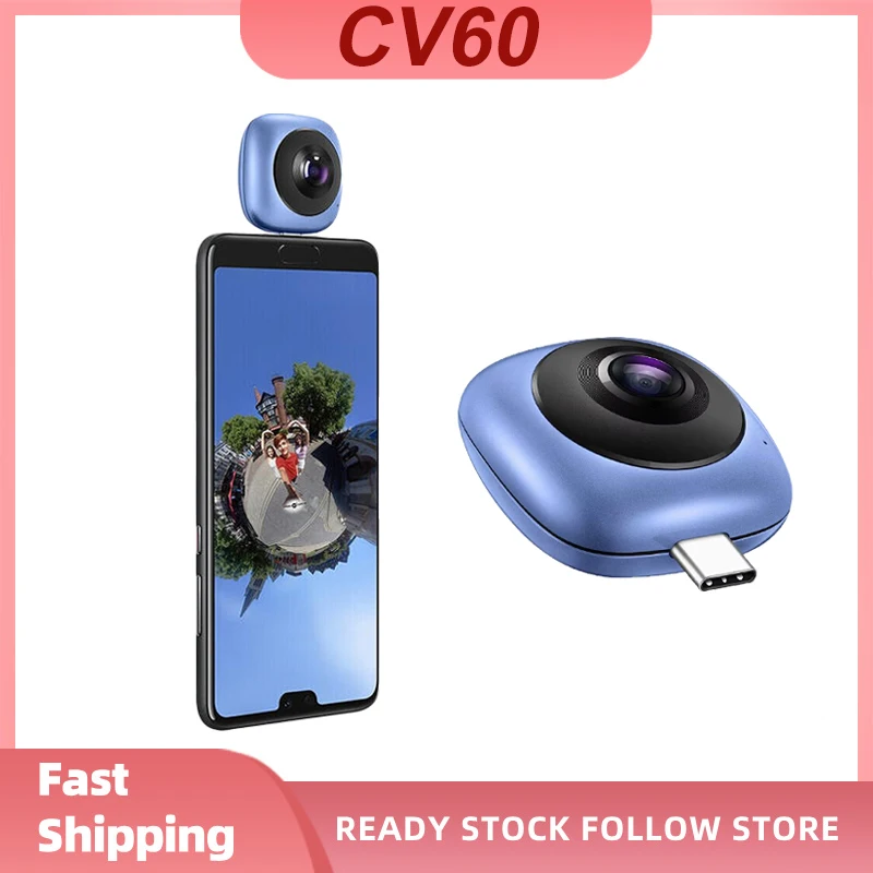 CV60 Coolplay Portable HD Panoramic Camera 360&deg; Panoramic Camera Fisheye Planet