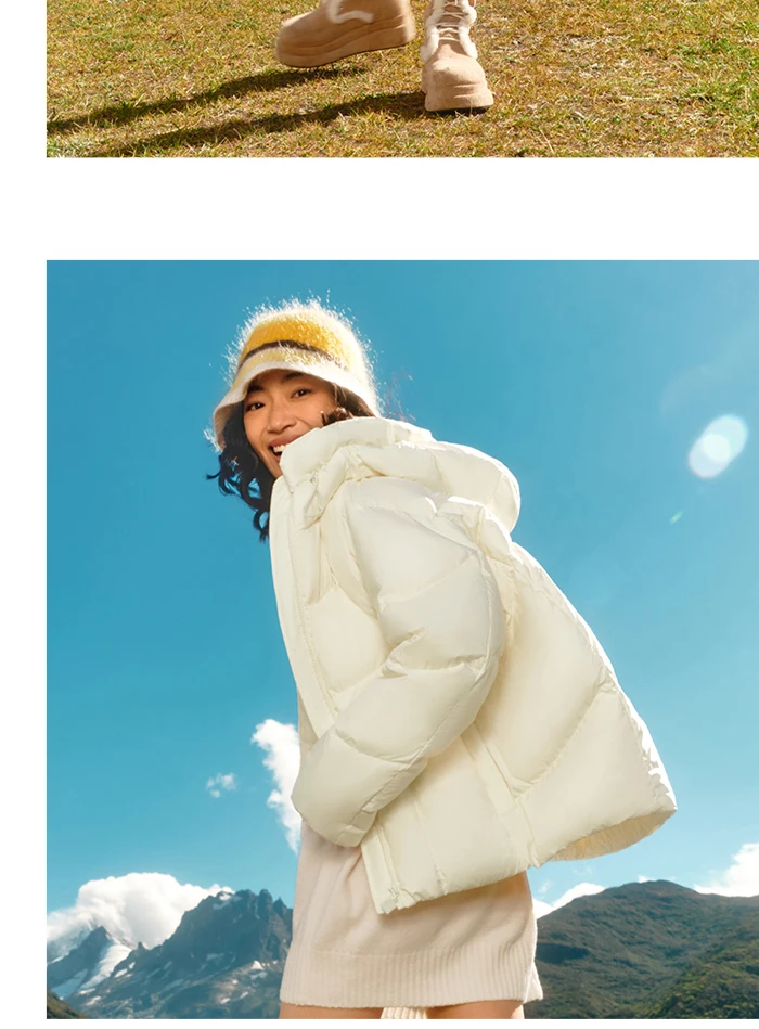 Down Jacket Women Mid-Length Waterproof and Warm Winter Oversize Hooded Versatile Coat
