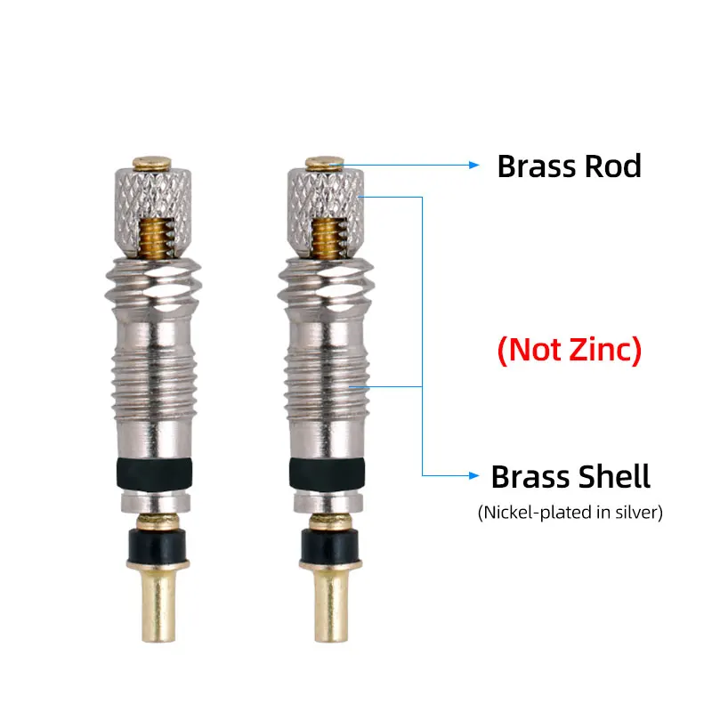 GODESON 1/4 Zoll NPT Tankventil, Korrosionsschutz Messing Schrader Ventil mit 6,35 mm NPT Außengewinde, Verwendung mit Luftkompressor Tanks (4 Stück