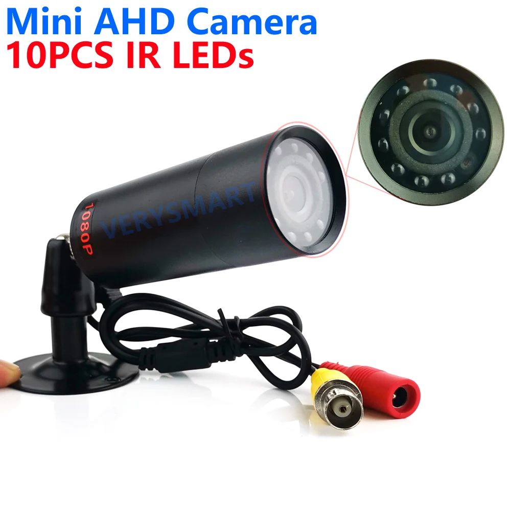 1080P HD мини AHD CCTV камера с 10 шт. 940nm IR LEDs 2MP водонепроницаемый сенсор ночного видения