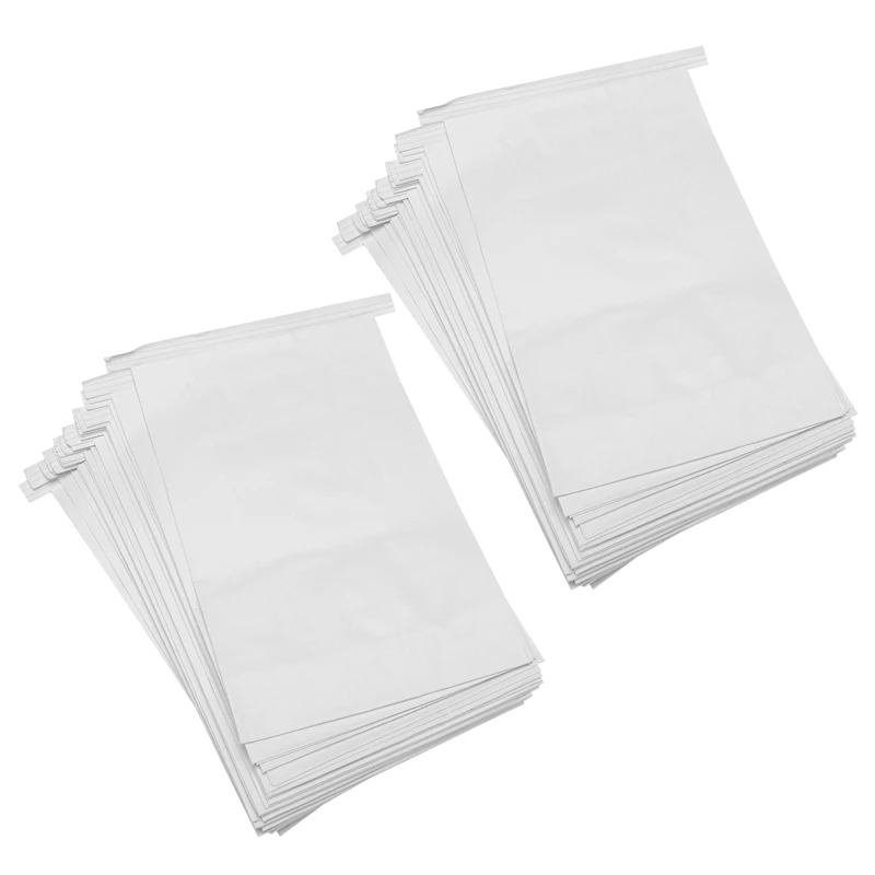 

100 Pcs Vomit Bags White Throw Up Sick Bags For Motion Morning Sickness And Hangovers Travel Disposable Paper Puke Bag