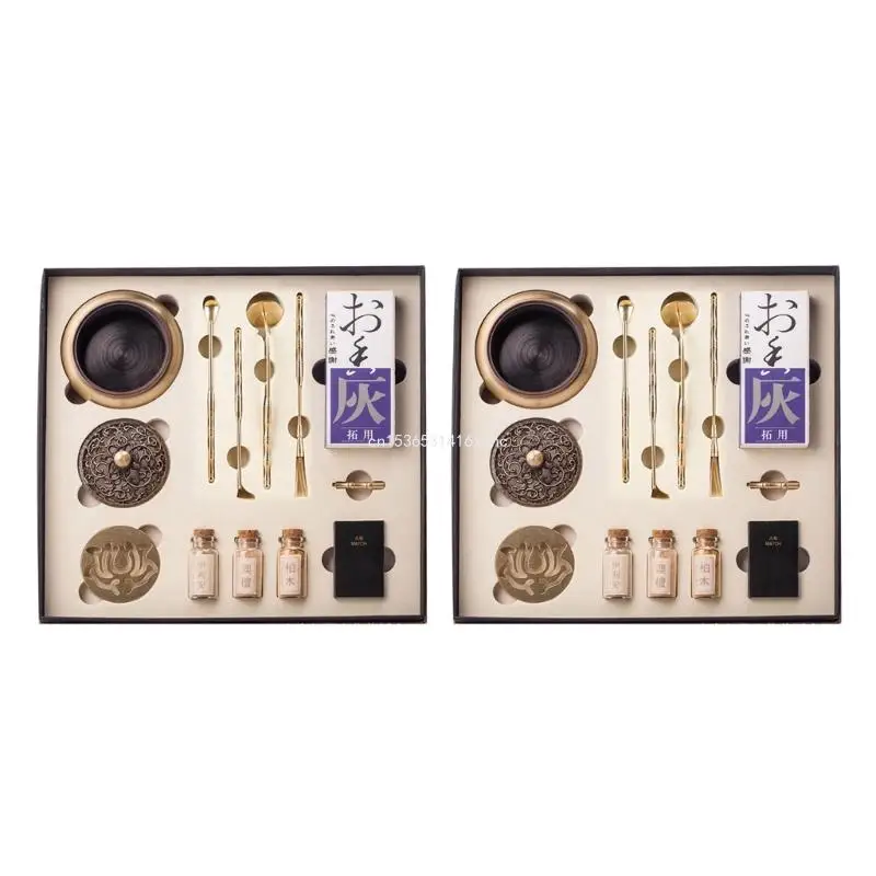 

Dropship Pure Copper Incense for Burner Kit Tool Incense Road Starter 1 Set Tools Supplies for Sandalwood Powder Incense Seal
