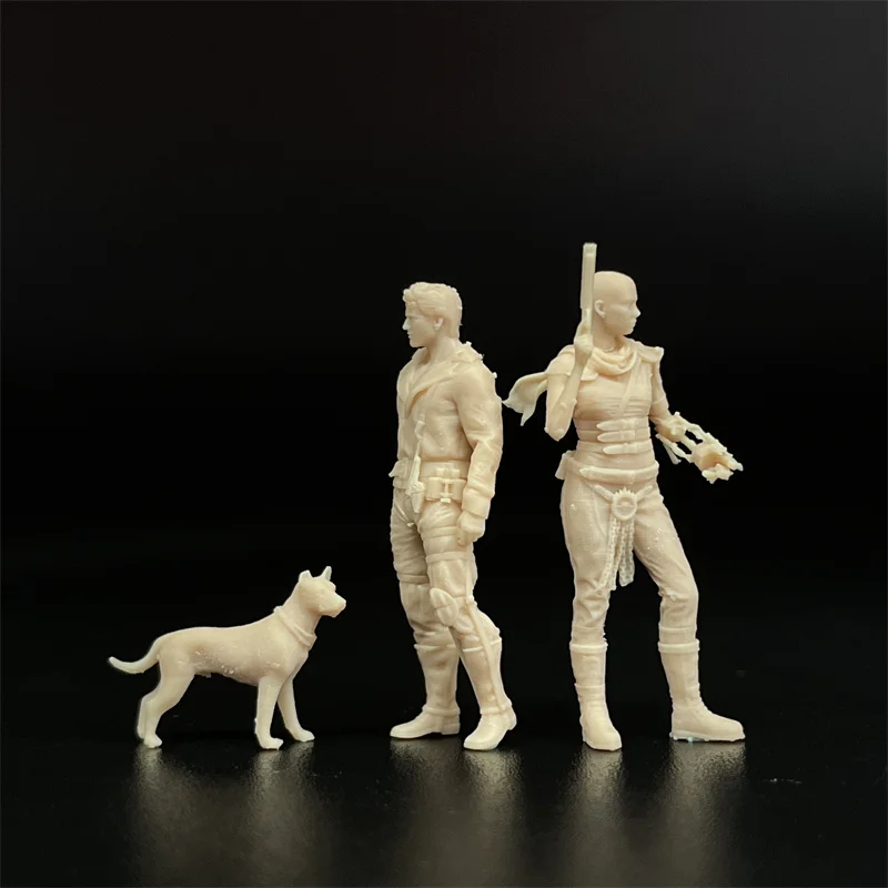 FIGURINE 1/18 MAD MAX ET CHIEN VROOM PEINT FOR AUTOART MATTEL