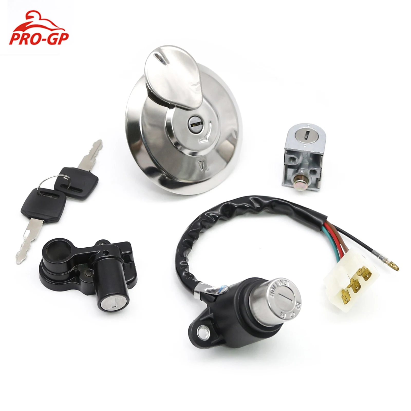 

Motorcycle For Honda CBT125 CBT 125 Ignition Switch Locks Fuel Gas Tank Cap Cover Steering Key Set