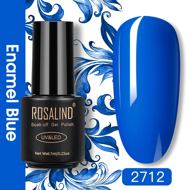 ROSALIND Nail Gel Polish Glitter Series Gel Varnishes All For Manicure Soak Off UV Lamp Nails Art Semi Permanent Gel Polish RA2712