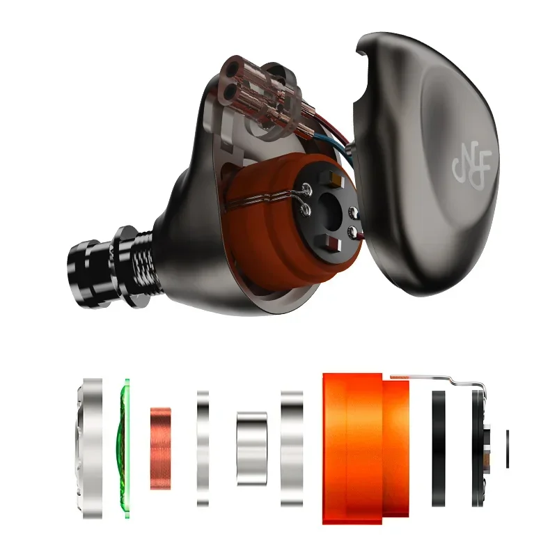 NF Audio RA15 Earphones 1DD Dynamic Driver In-Ear Headphones Hi-Fi Audio IEMs dual Magnetic Circuit Double Cavity Hidizs
