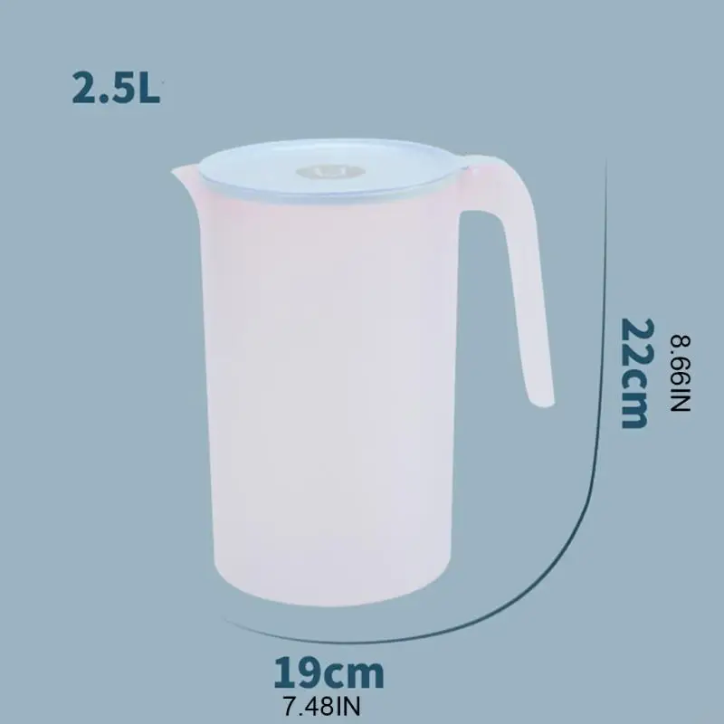 M6CE Water Pitchers Beverage Pitchers Juice Containers With Lids Kitchen Household