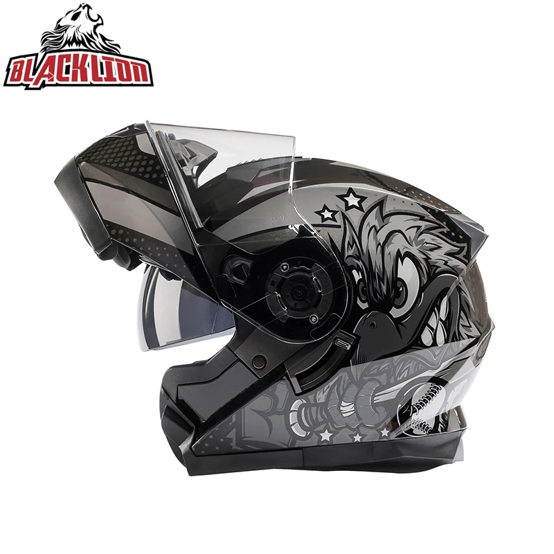 

Genuine Vintage Full Face Open Face Casco Motorcycle Helmet Flip Up Modular Scooter Riding Casque Moto Capacete ECE DOT Approved
