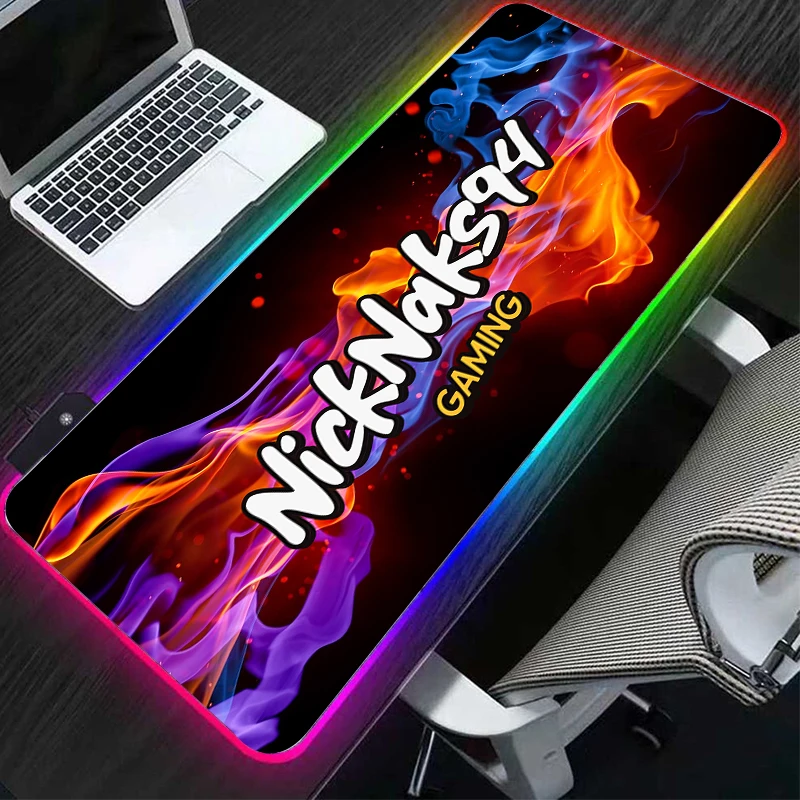 

LED Amazing Abstract Promotional Gaming Accessories Mouse Pad RGB Backlight Dark Anime Motorcycle Girl Wallpaper Mouse Pad 40X90