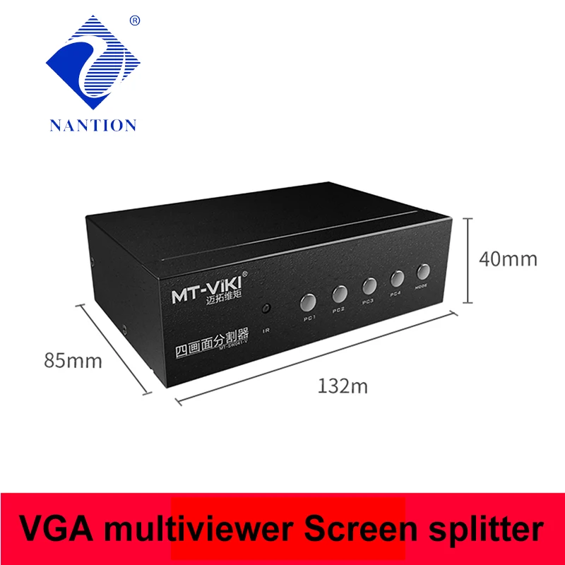 VGA Ƽ ũ ø 4 VGA Է 1VGA ,  ȭ ȯ mt-sw041-v ̺ 