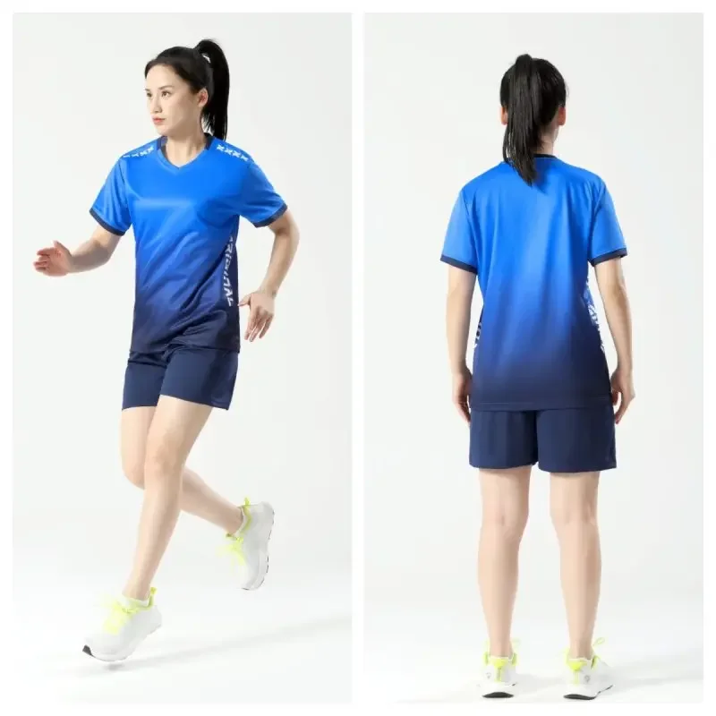Women College Volleyball Jersey Uniforms Men New Badminton Football Team Clothes Breathable Polyester Table Tennis Set