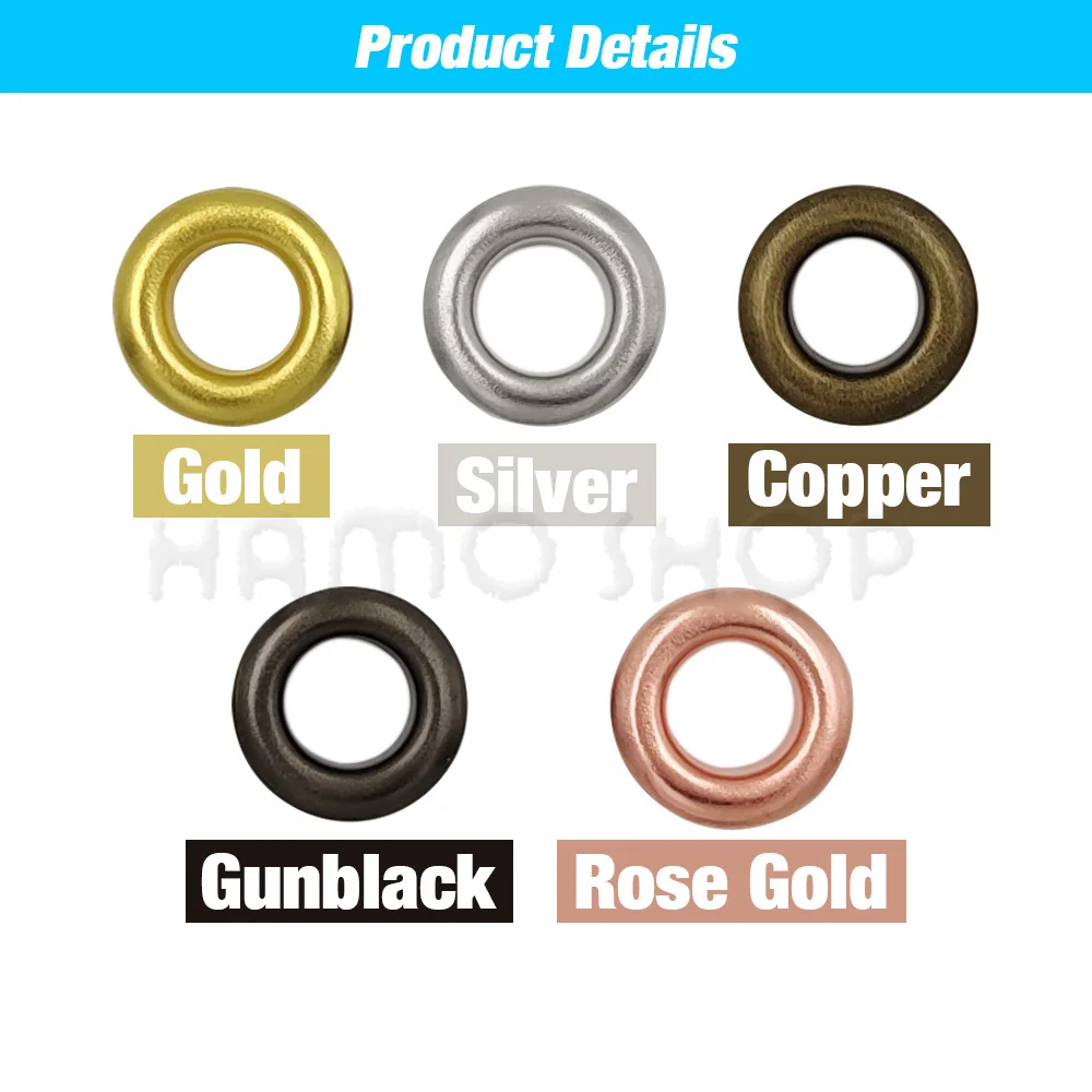Eyelet Punch Tool Set Grommet Eyelet Kit Grommet Punch Tool Grommet Tool Kit Grommet Tool Screw Back Eyelets Eyelet Grommet Dies Metal Eyelet Buttons 3-14mm Eyelets Grommet Installation Press Mould Dies Metal Mold With Eyelets For Hand Press Machine Leathercraft Shoes Bag Belt