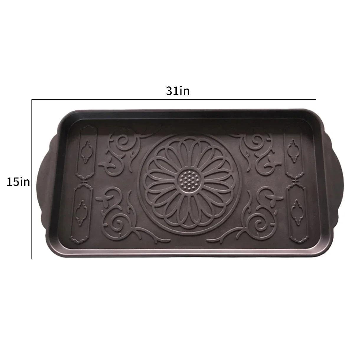 Plastic Shoe Tray, Multi-purpose Shoe and Boot Tray, Car Trunk Sundries Tray,Potted Pad Tray 6