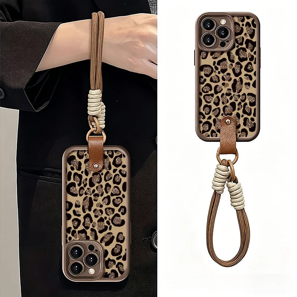 Vintage Brown Leopard Print Soft Phone Case Cover
