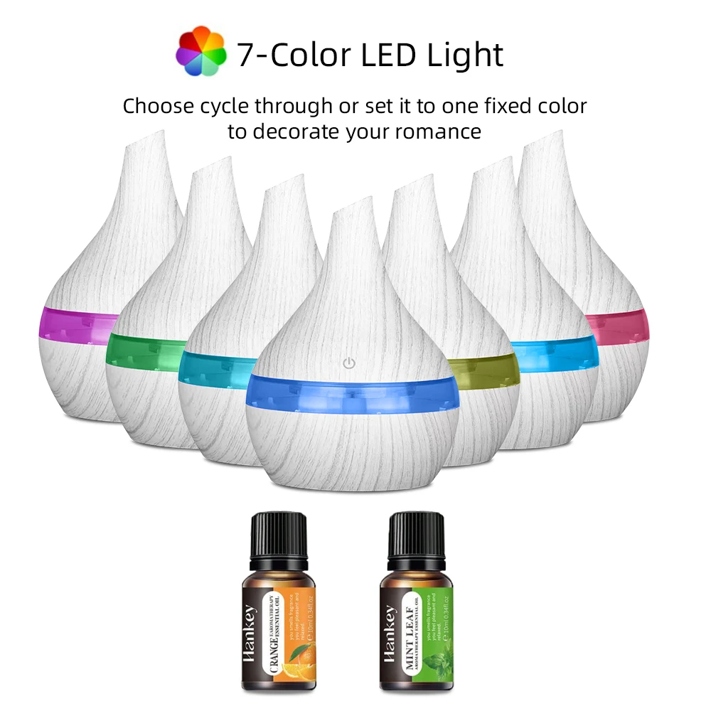 Compact 10.14oz Portable USB Humidifier & Essential Oil Diffuser with Touch Control, Perfect for Home, Office, and Travel Use 1