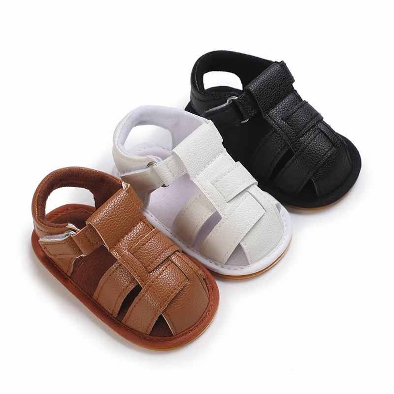 3Colors 0-18M Baby Cute Preschool Summer Sandals  Casual Soft Rubber Sole Anti slip Single Shoes Boy Girl's Walking Shoes 1