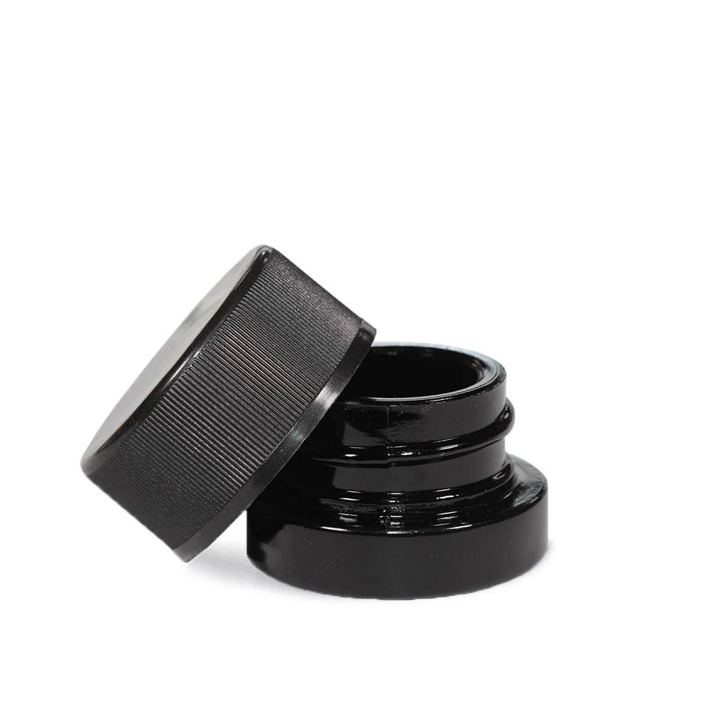 

5/9ML Child Resistant Black Glass Concentrate Container