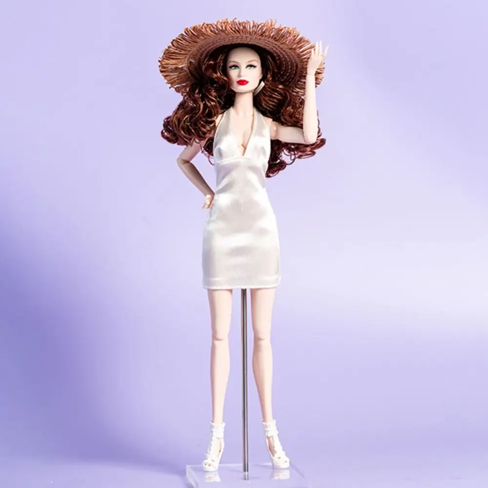 White Doll Party Dress for 30cm BJD Dolls