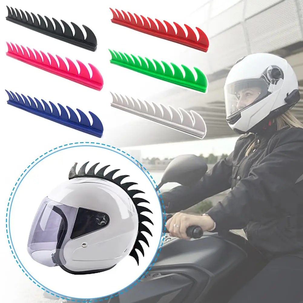 

6 Color Retro Biker Motocross Mohawk Helmet Mohawks Spikes Mohawk Helmet Helmet 1pc Sticker Decoration DIY Motorcycle T9N6