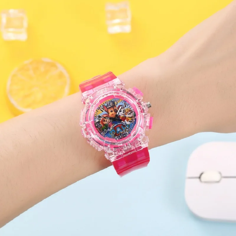 Montre-bracelet Pat'Patrouille pour enfants, en cristal, à quartz, avec  motif de dessin animé, à la mode, pour filles, 2023