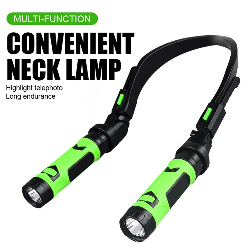 Rechargeable LED Neck Light Book Lights for Reading 2 Brightness Levels Bendable-Ideal for Reading Camping Repairing Running led neck light