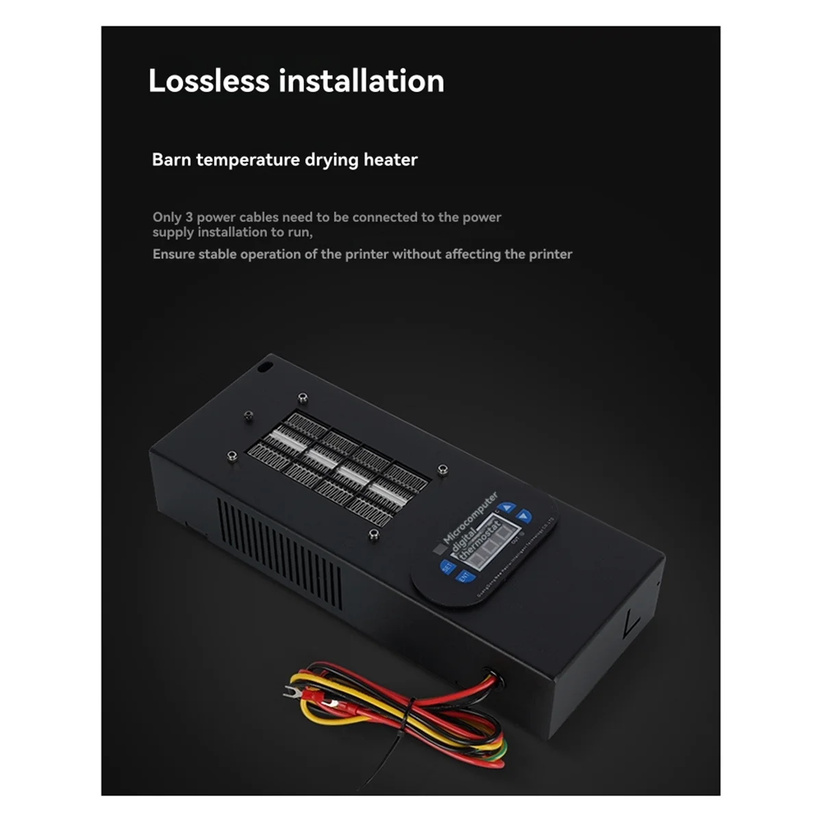 SEMOIC For X1/P1 Series Chamber Heater, Heating Controller Efficient PTC Heater for 3D Printer