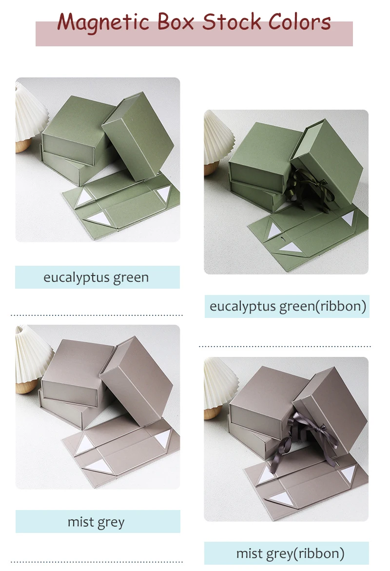 10PCS Luxury Magnetic Gift Boxes with Custom Logo, Foldable Cardboard Proposal Boxes fo... - SKU LMGB2241 - UGI Packaging