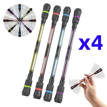 1/2/4/5Pcs Creative Spinning Pen Hand Spinner Toy Release Pressure Student Child Stationary Plastic Rotating Writing Pens 0.5mm