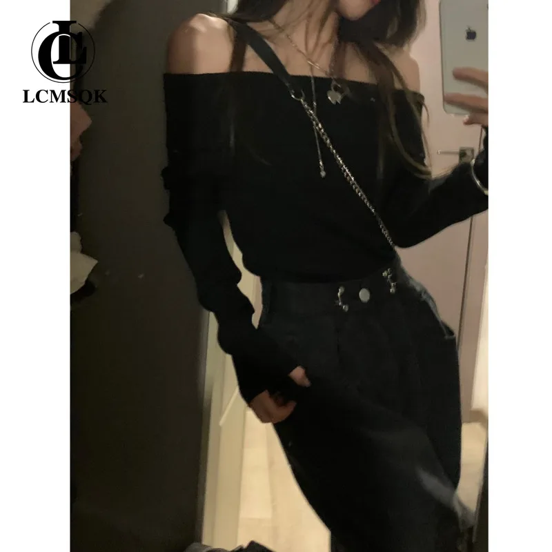 

Y2k Newjeans Female Clothing Denim Streetwear Vintage Jeans Woman High Waist Women's Pants Korean Fashion Baggy Clothes Black