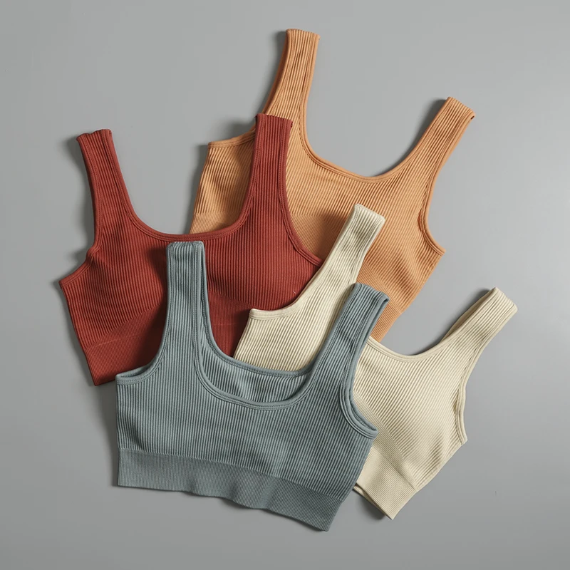 

High-strength sports bra women's shockproof running yoga bra gathers anti-sagging fitness clothes vest height support.