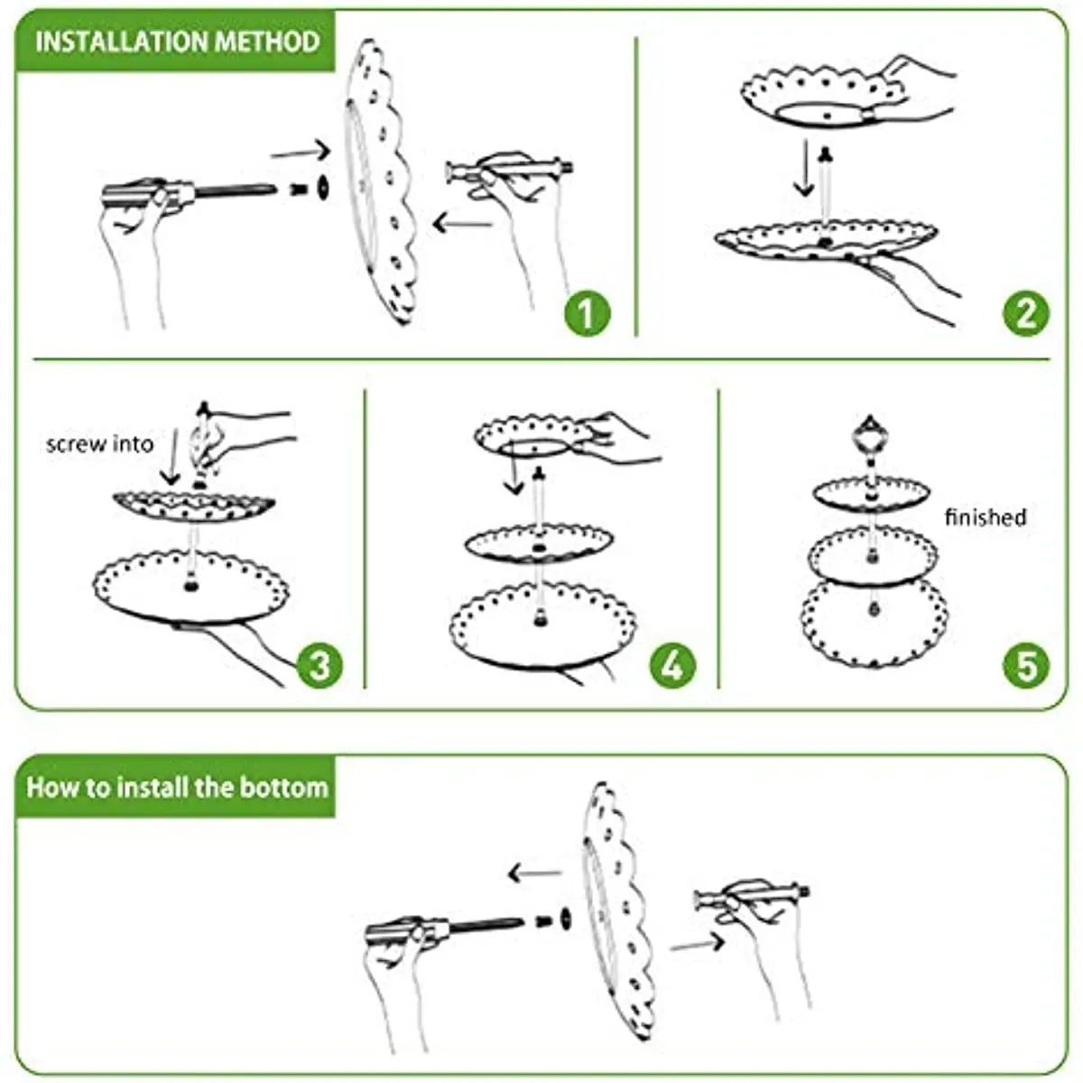 New Metal Stand DIY Three-Layer Fruit Plate Frame Stand Snack for Resin Mold Art Supplies fruit plate stand